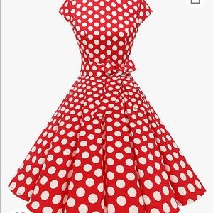 Dressystar Women Vintage 1950s Retro Rockabilly Prom Dress  Cap-Sleeve